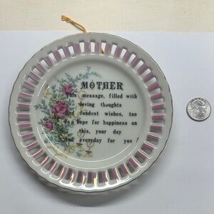 Floral Mother Decorative Plate